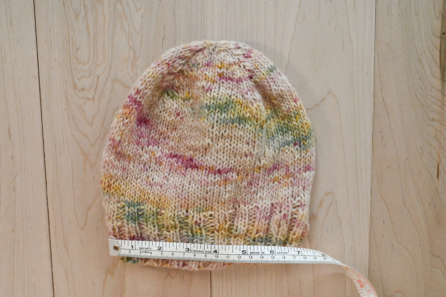 Handmade Lightweight Paper Flowers Beanie Using 100% Small-Farm Wool