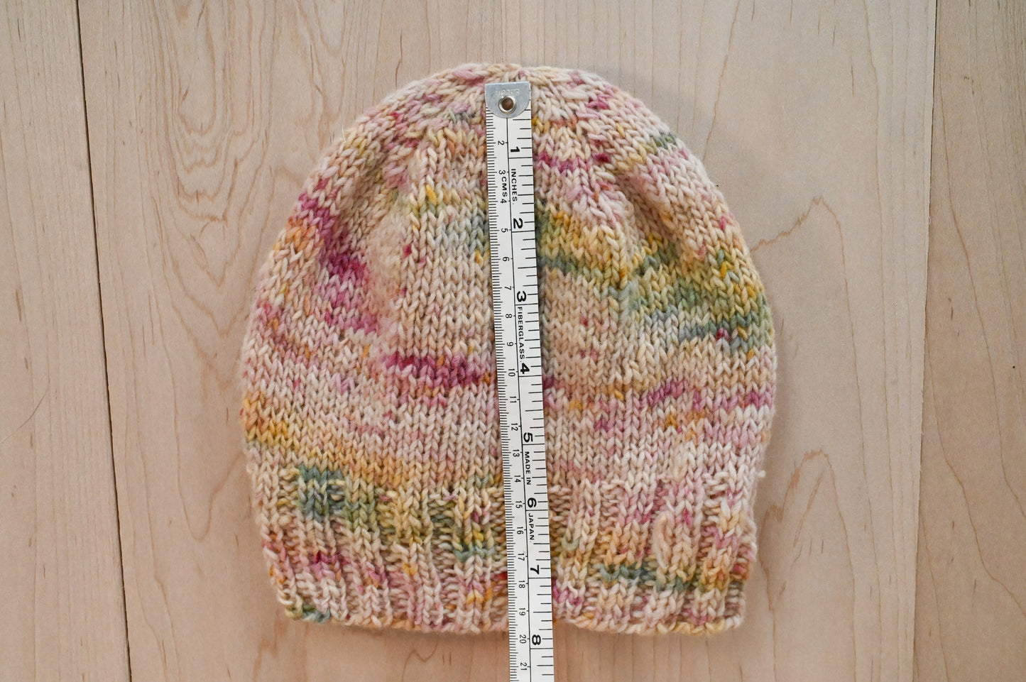 Handmade Lightweight Paper Flowers Beanie Using 100% Small-Farm Wool
