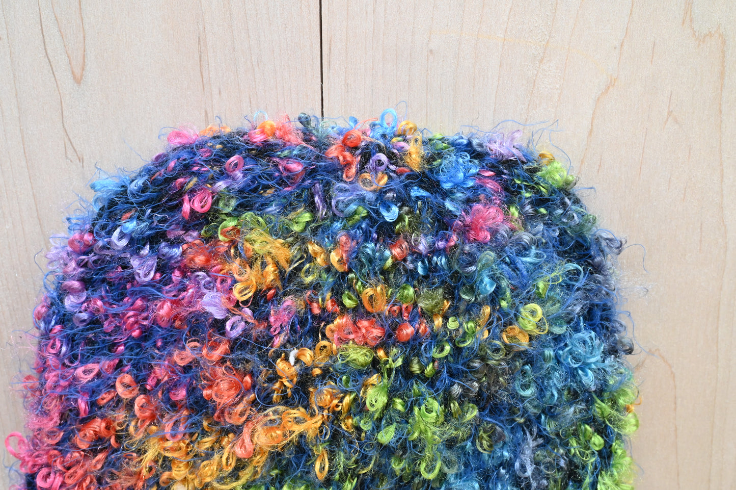 Handmade Multicolor Galaxy Kids' Beanie Using 100% Upcycled Materials