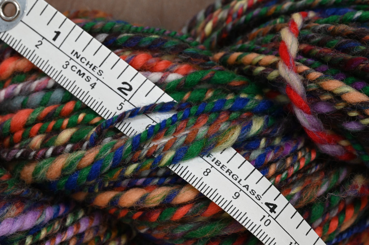 Handspun Rich and Lively Autumn Yarn Using 100% Wool