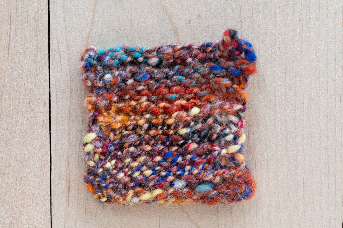 Handspun Warm Hearthstone Yarn Using 100% Wool