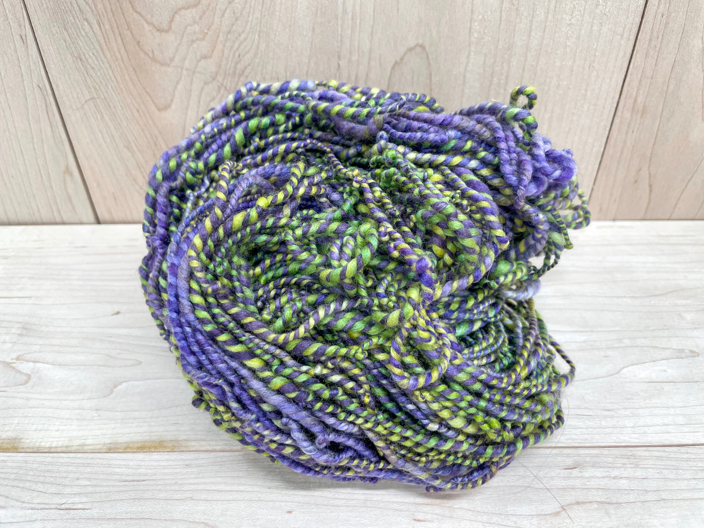 Handmade Spring Crocuses Yarn Using Wool and Mulberry Silk
