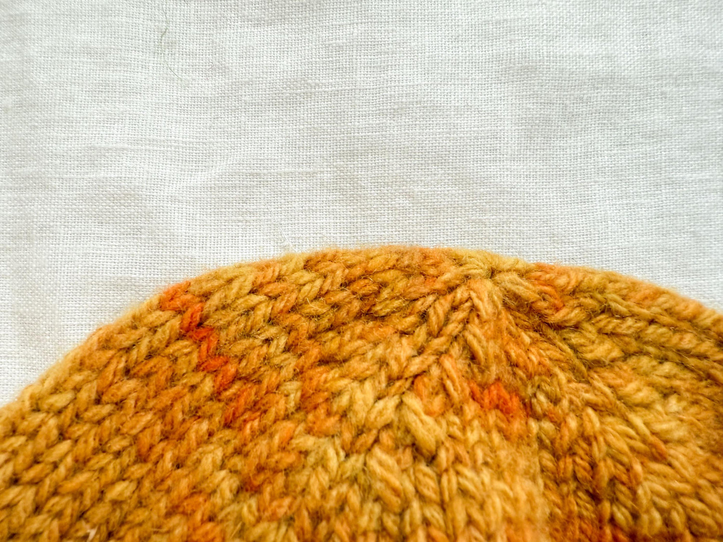 Handmade Golden Maple Beanie Using 100% Sustainable Local Wool