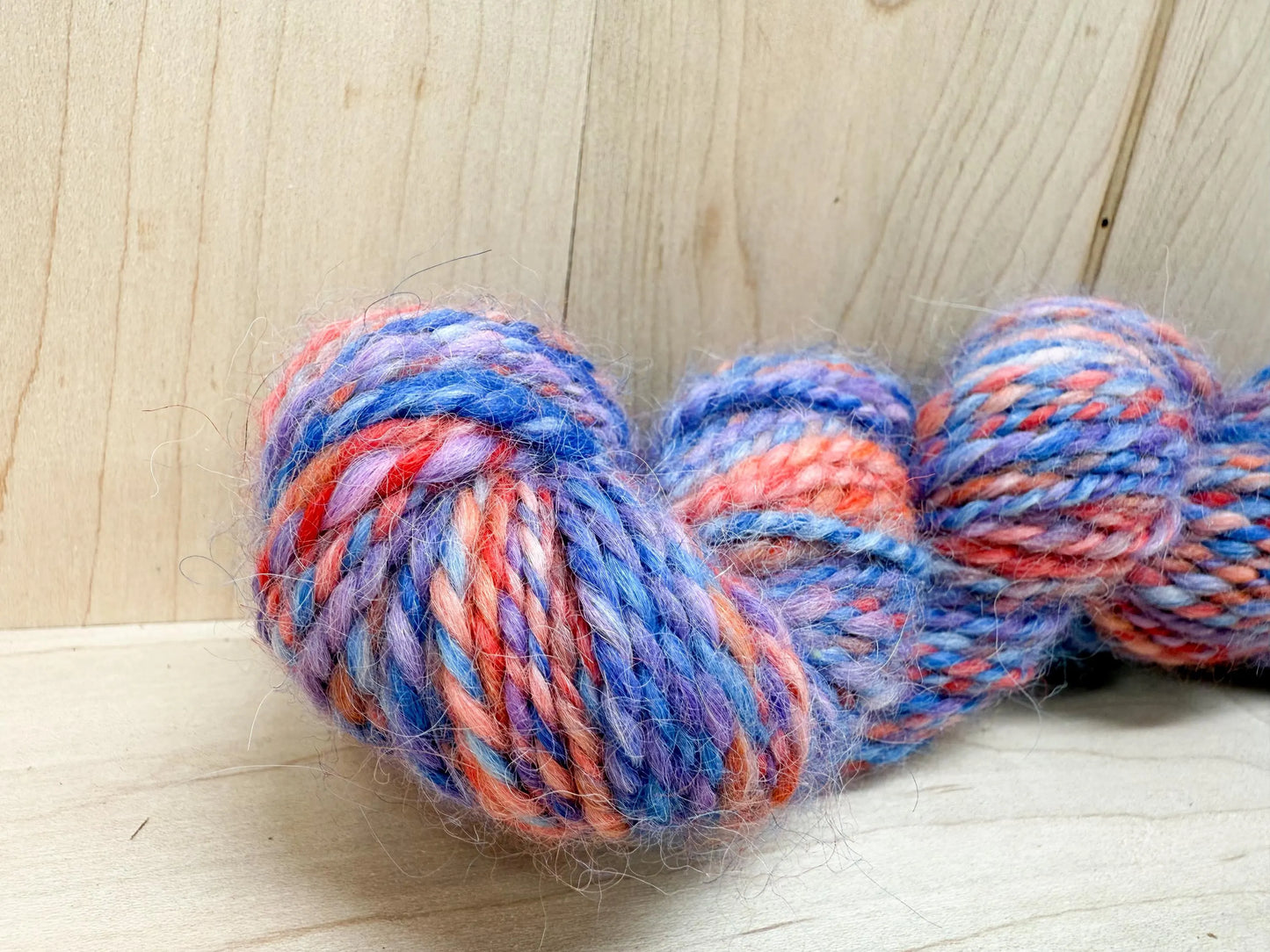 Handmade Berry Patch Semi-Gradient Yarn Using 100% Alpaca