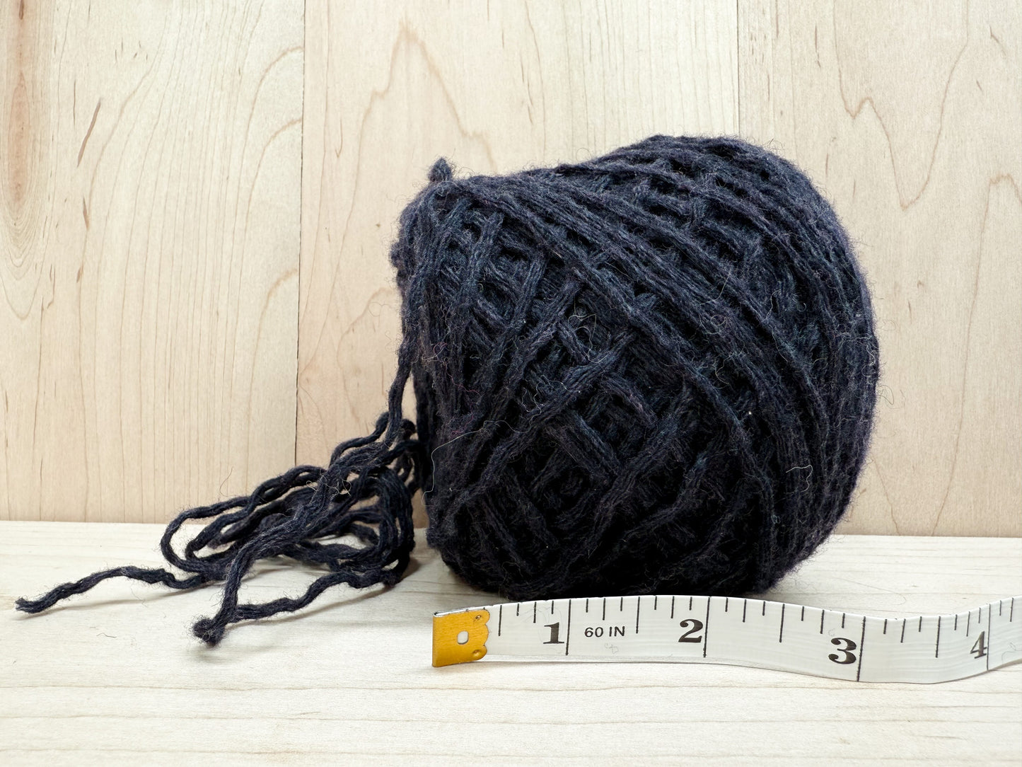 Recycled Navy Blue Wool/Nylon Yarn