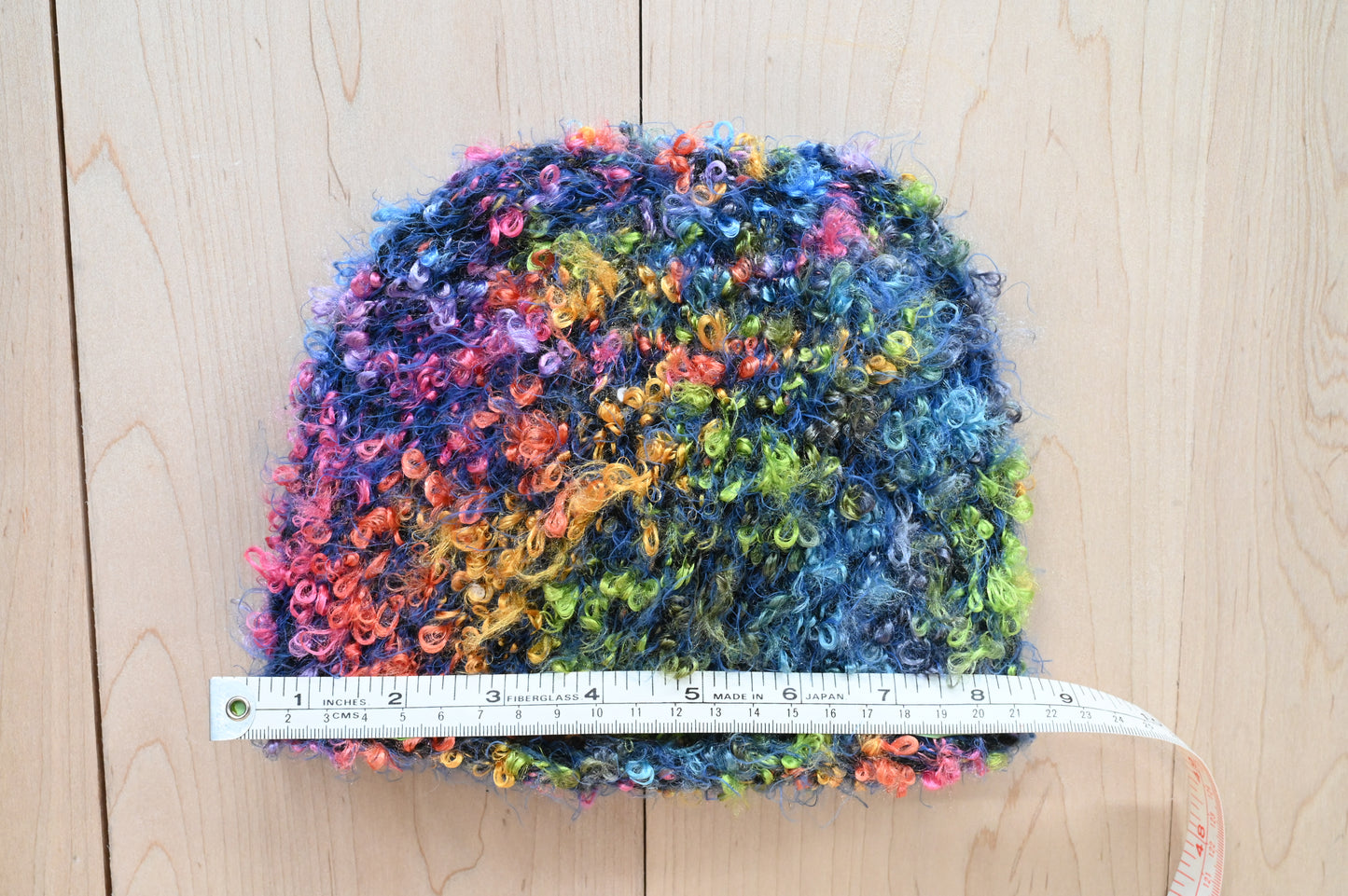 Handmade Multicolor Galaxy Kids' Beanie Using 100% Upcycled Materials