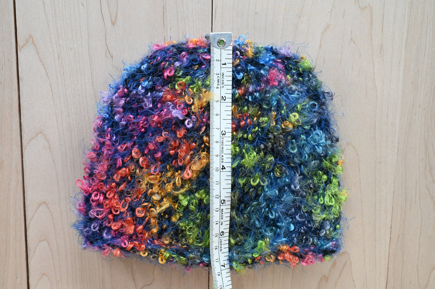 Handmade Multicolor Galaxy Kids' Beanie Using 100% Upcycled Materials