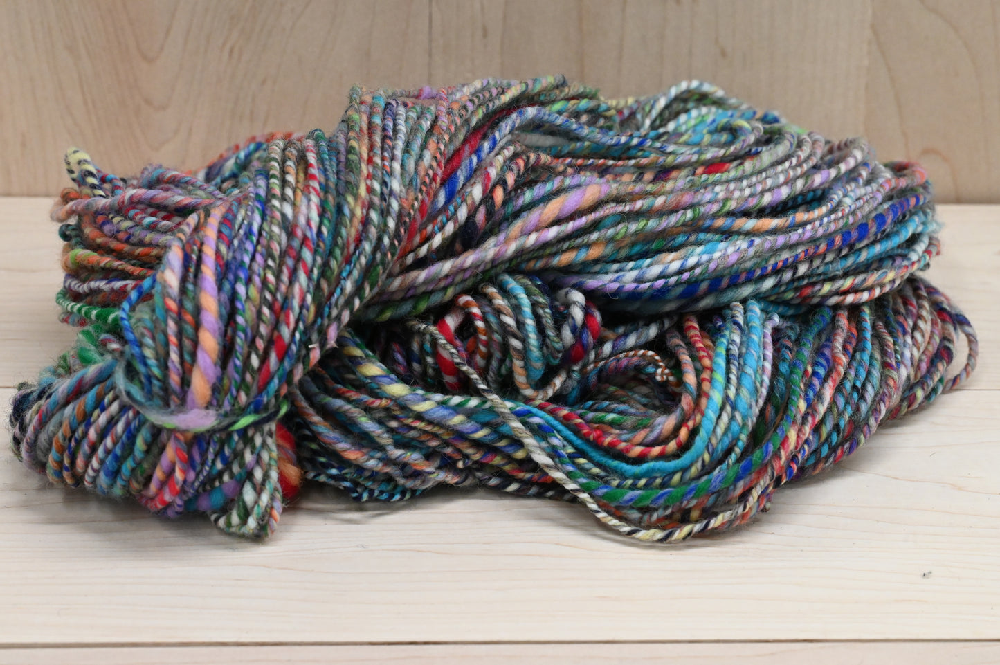 Handspun Aqua-Based Yarn Using 100% Wool
