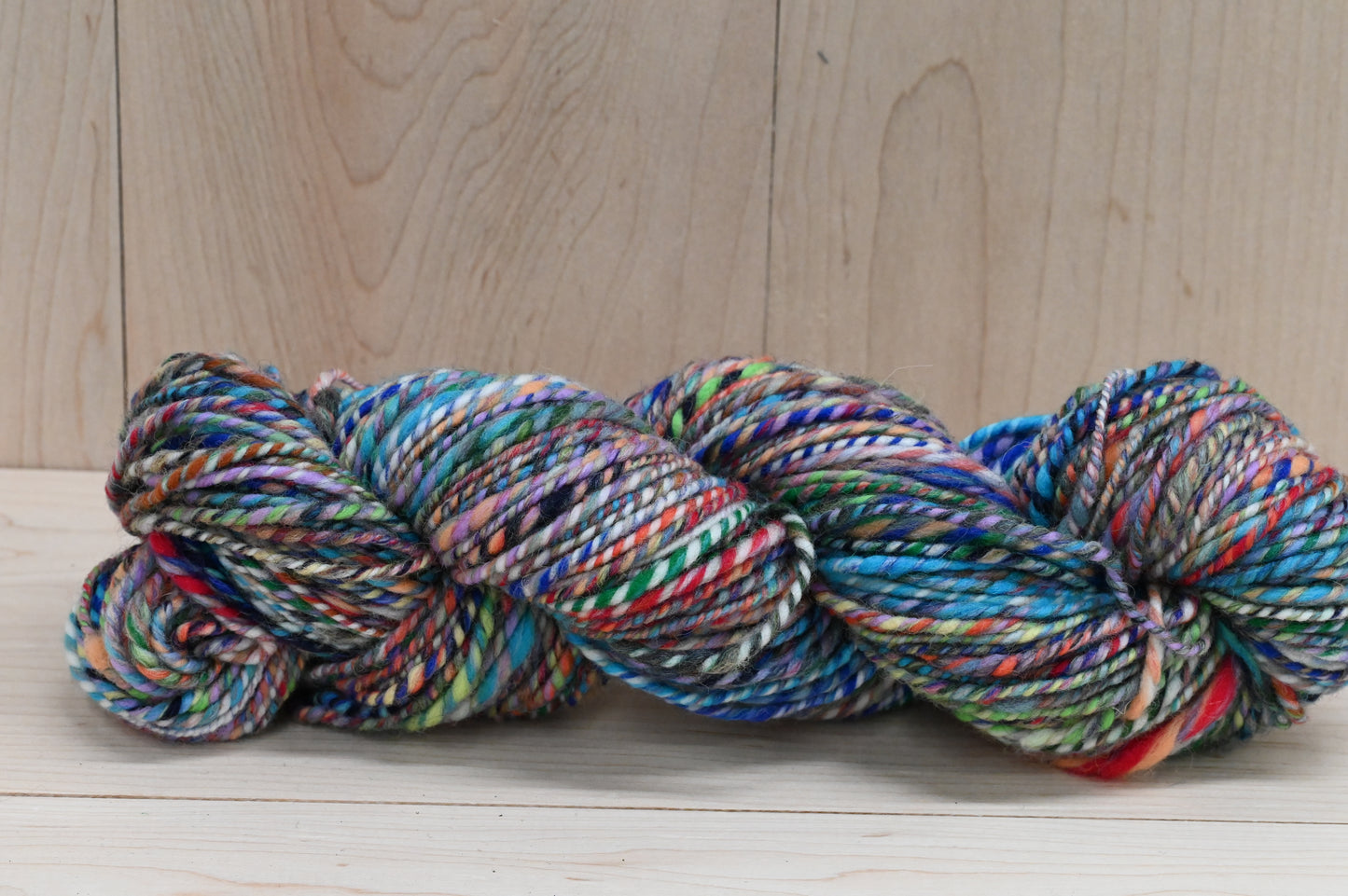 Handspun Aqua-Based Yarn Using 100% Wool