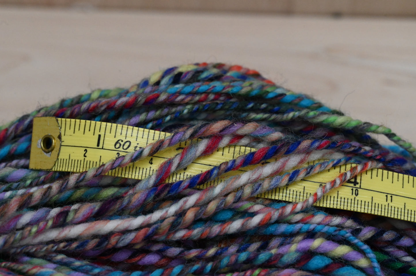 Handspun Aqua-Based Yarn Using 100% Wool