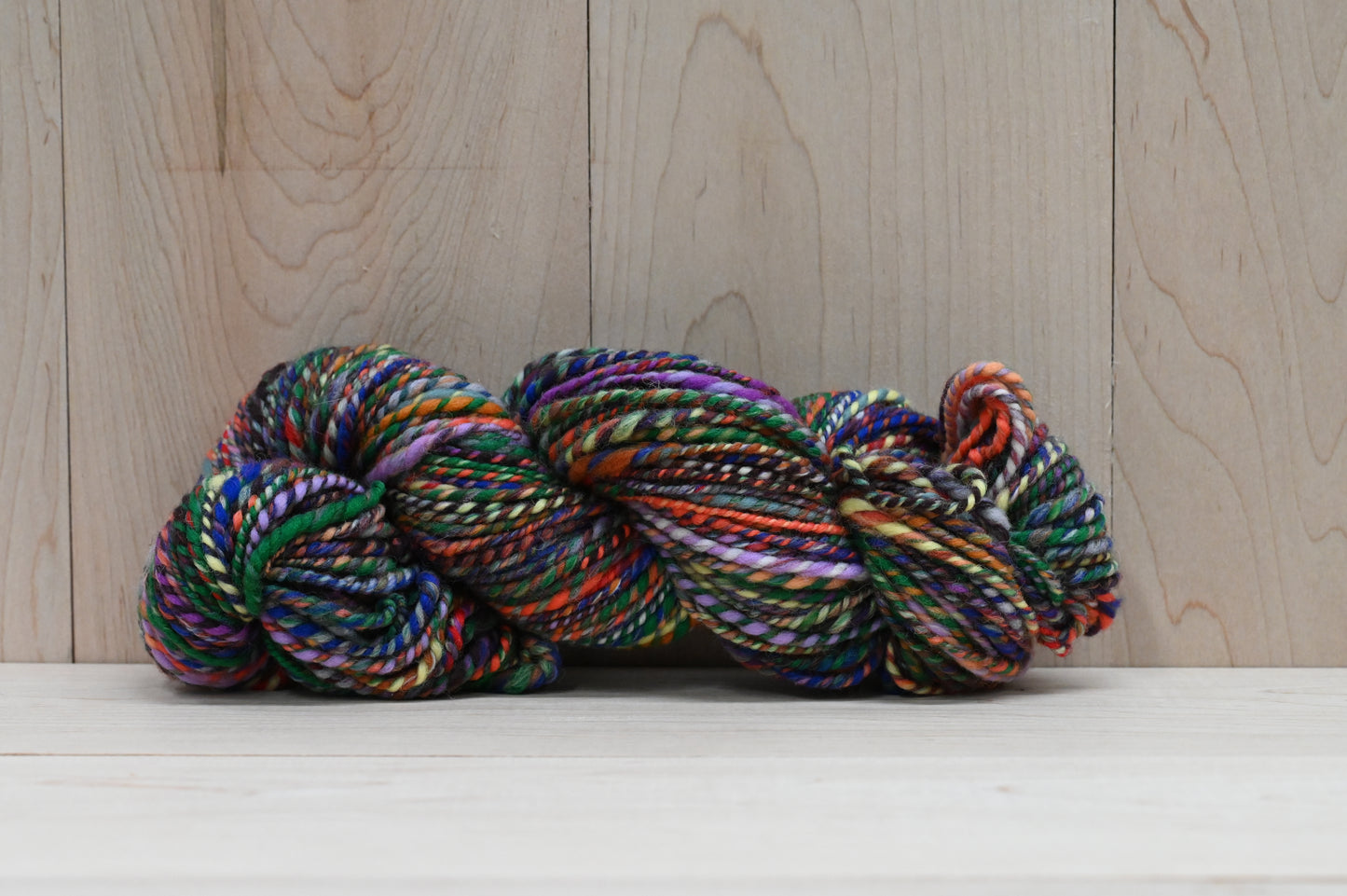 Handspun Rich and Lively Autumn Yarn Using 100% Wool