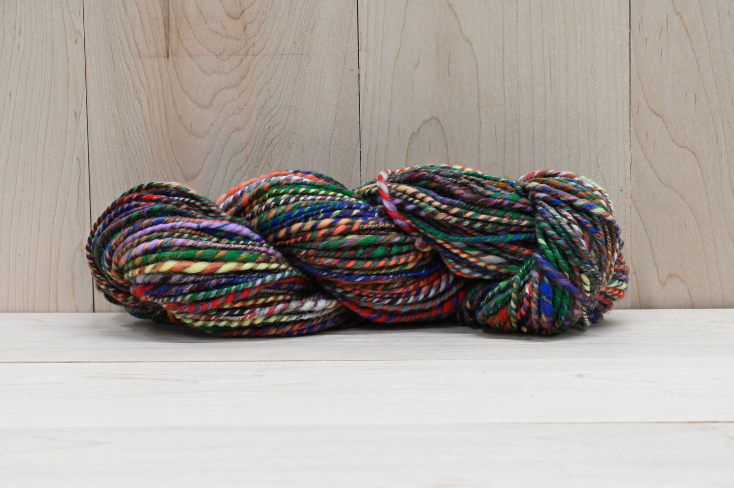 Handspun Rich and Lively Autumn Yarn Using 100% Wool
