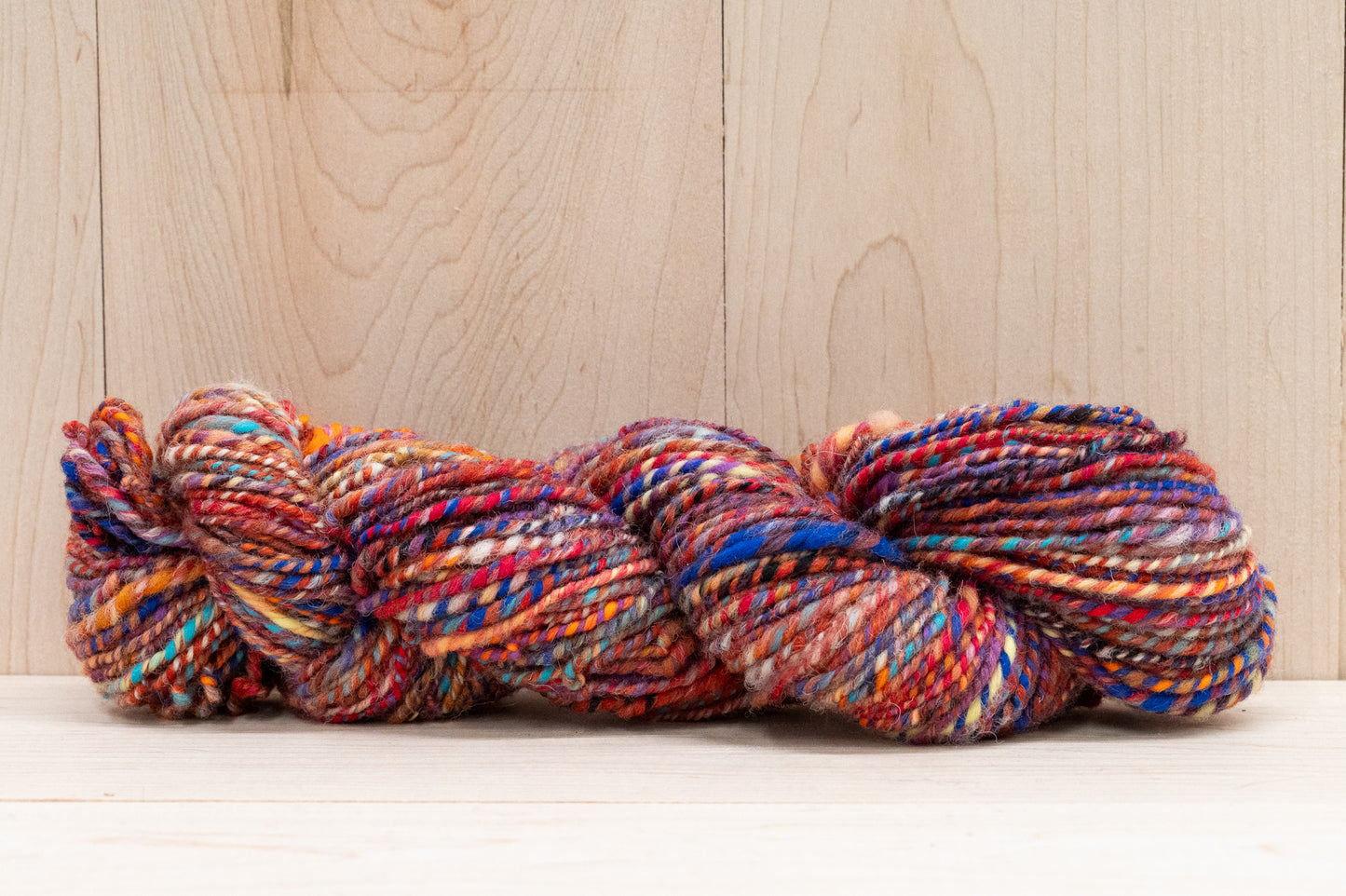 Handspun Warm Hearthstone Yarn Using 100% Wool