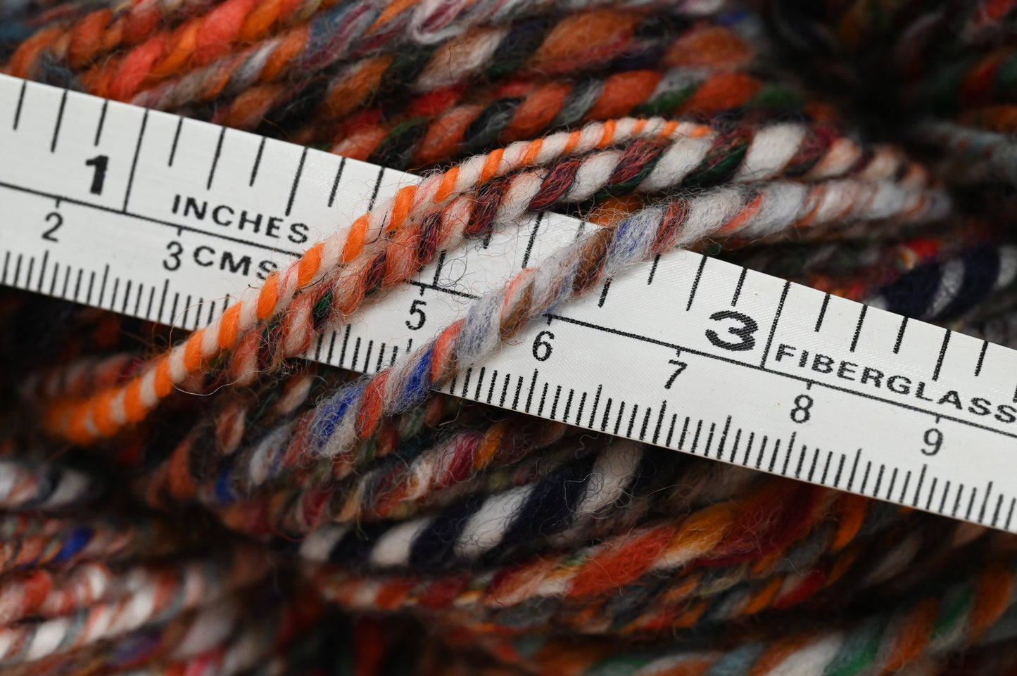 Handspun Dark Autumn Brick Red Blended Yarn Using 100% Wool