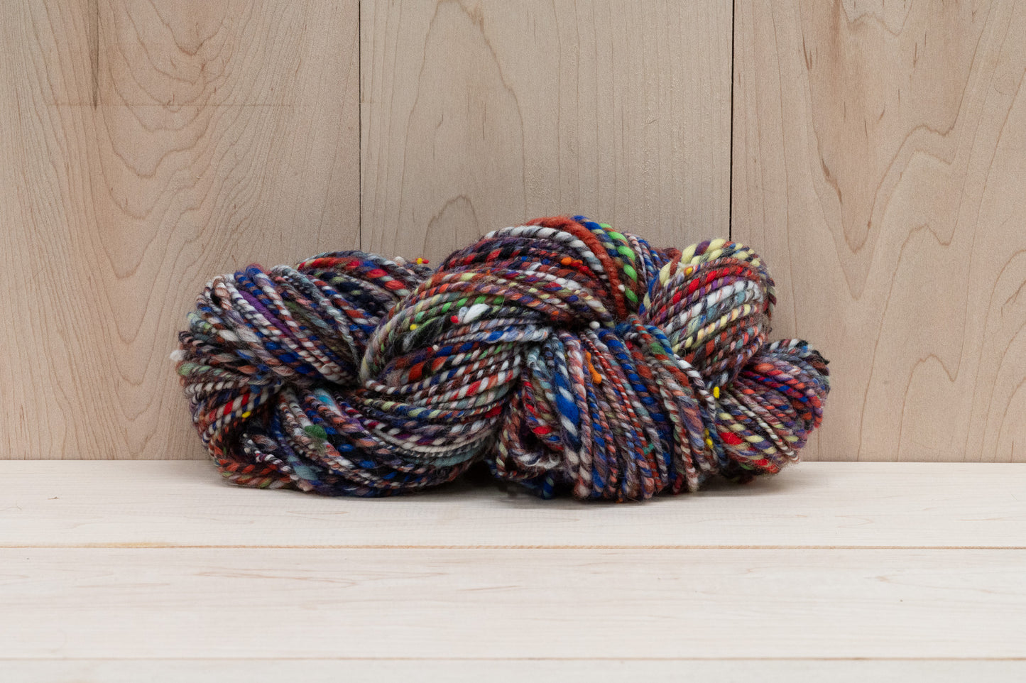 Handspun Autumn Night Yarn Using 100% Wool