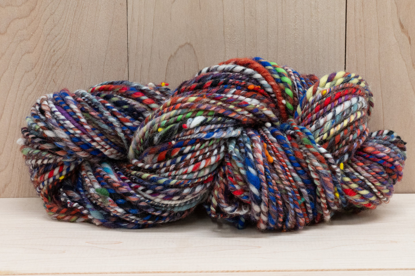 Handspun Autumn Night Yarn Using 100% Wool