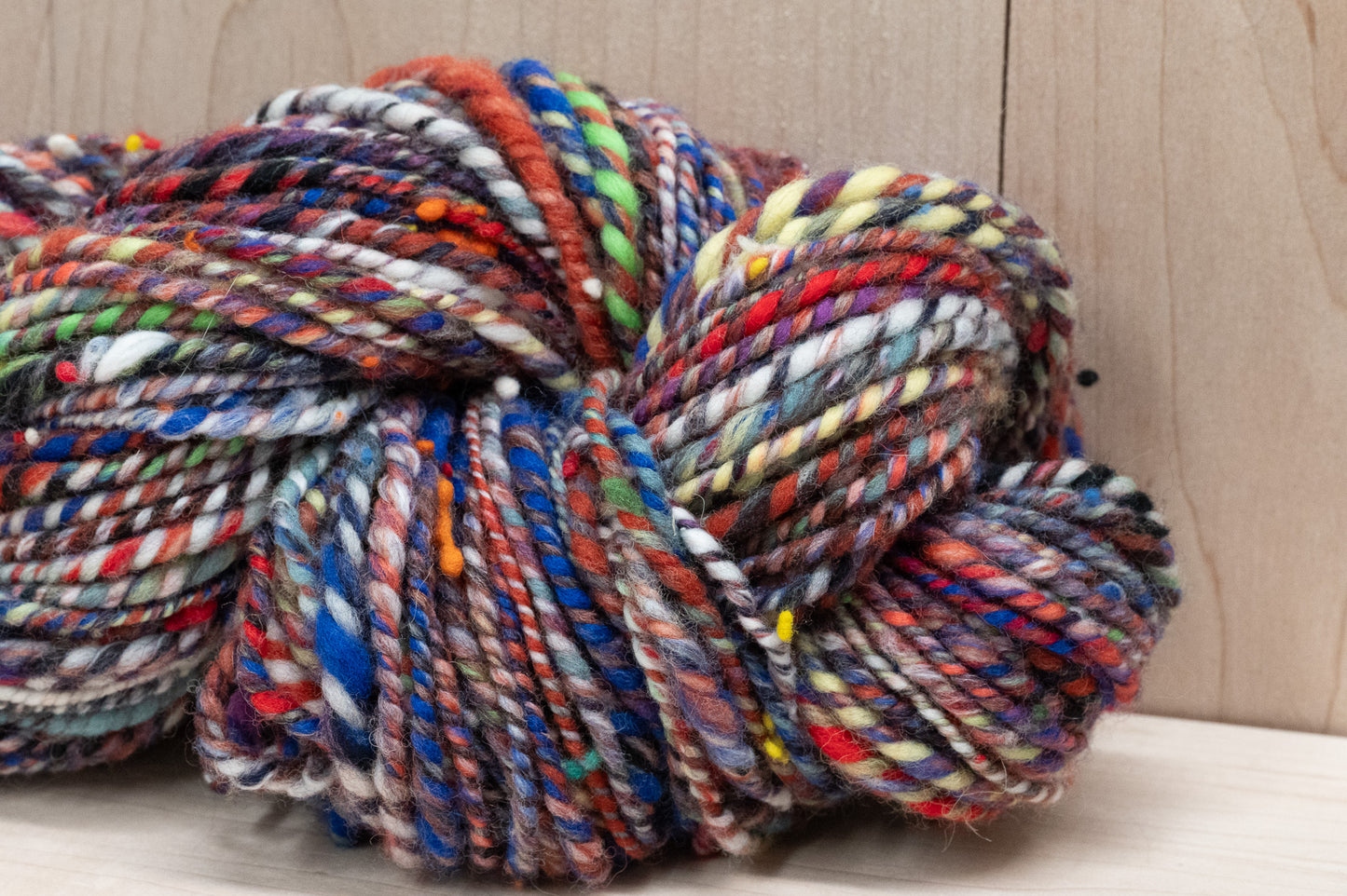 Handspun Autumn Night Yarn Using 100% Wool