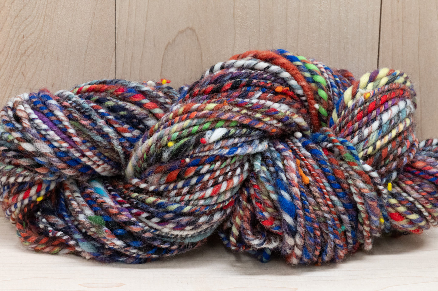 Handspun Autumn Night Yarn Using 100% Wool