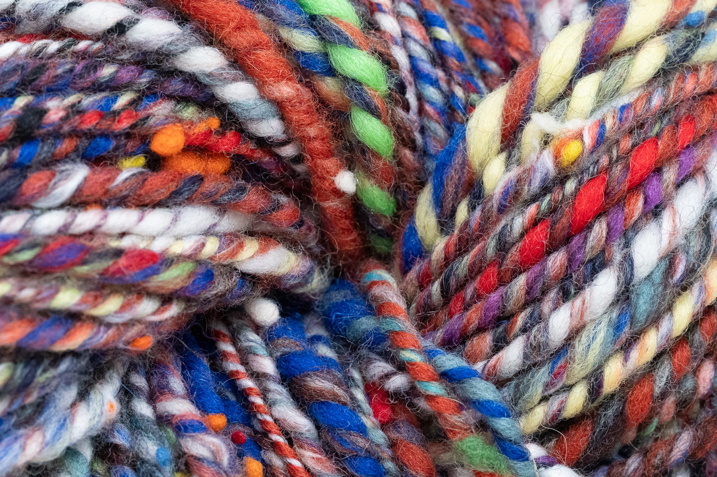 Handspun Autumn Night Yarn Using 100% Wool