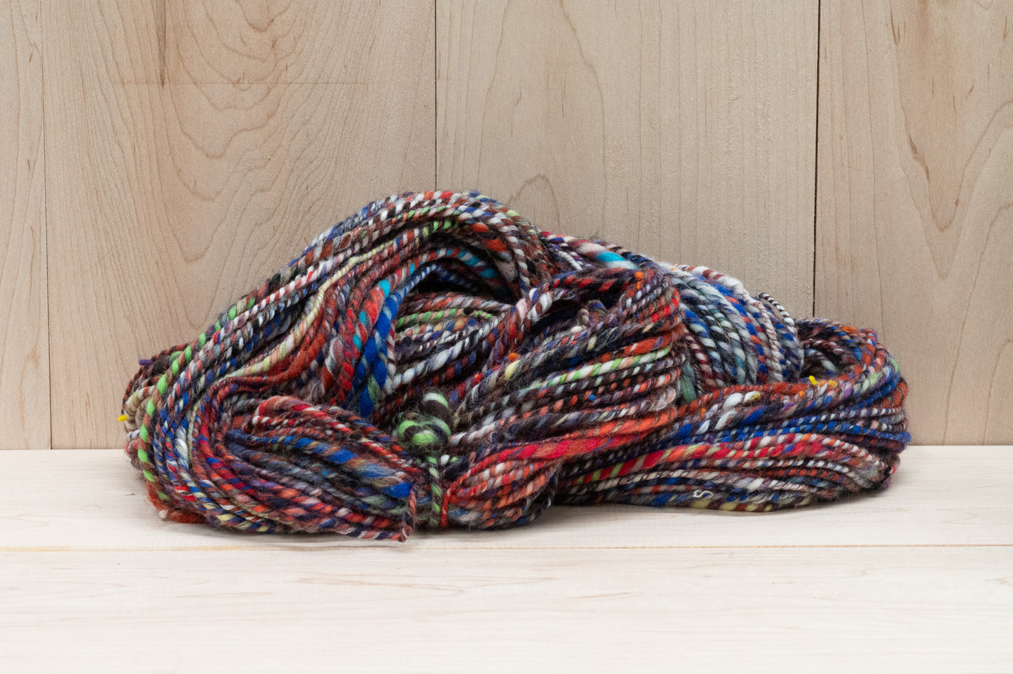 Handspun Autumn Night Yarn Using 100% Wool