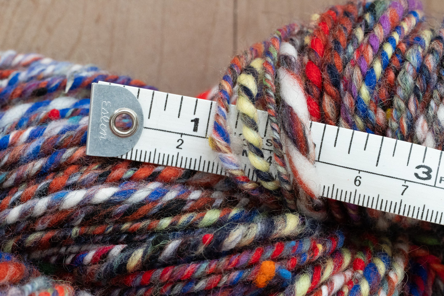 Handspun Autumn Night Yarn Using 100% Wool