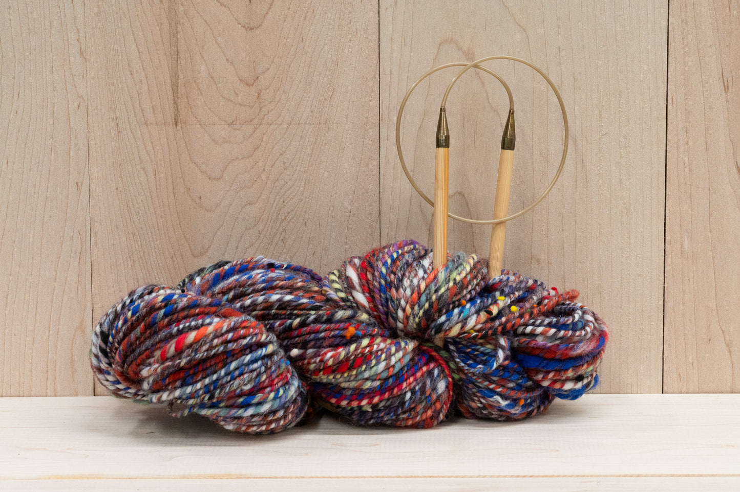 Handspun Autumn Night Yarn Using 100% Wool