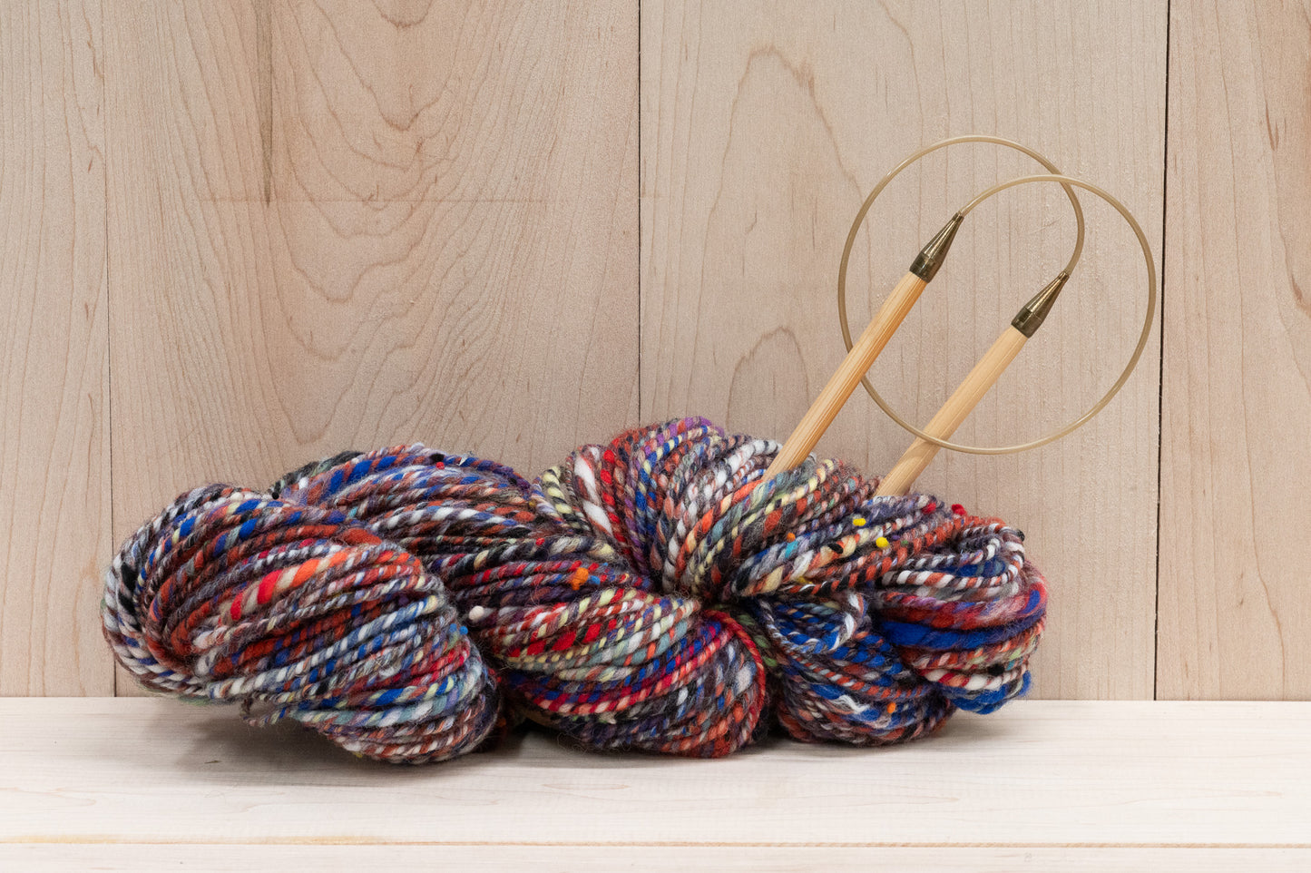 Handspun Autumn Night Yarn Using 100% Wool