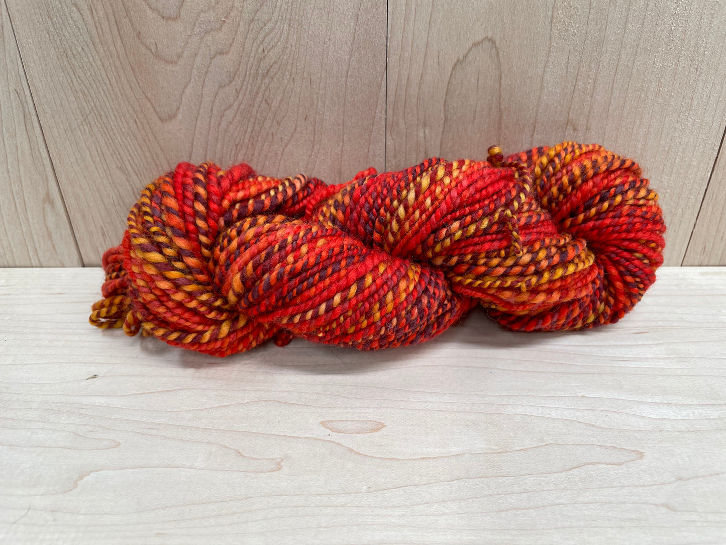 Handmade Dancing Flames Yarn Using 100% Wool