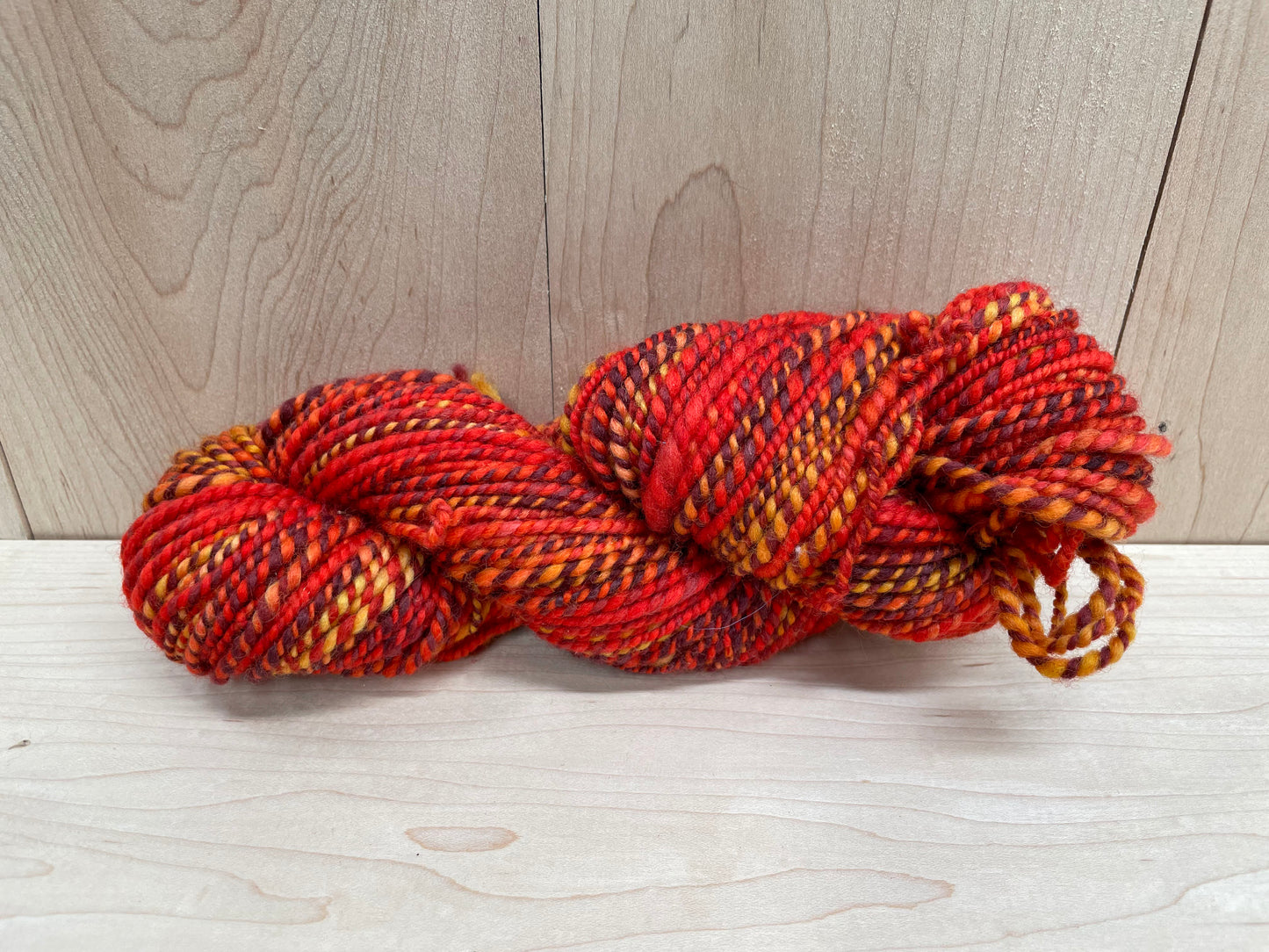 Handmade Dancing Flames Yarn Using 100% Wool