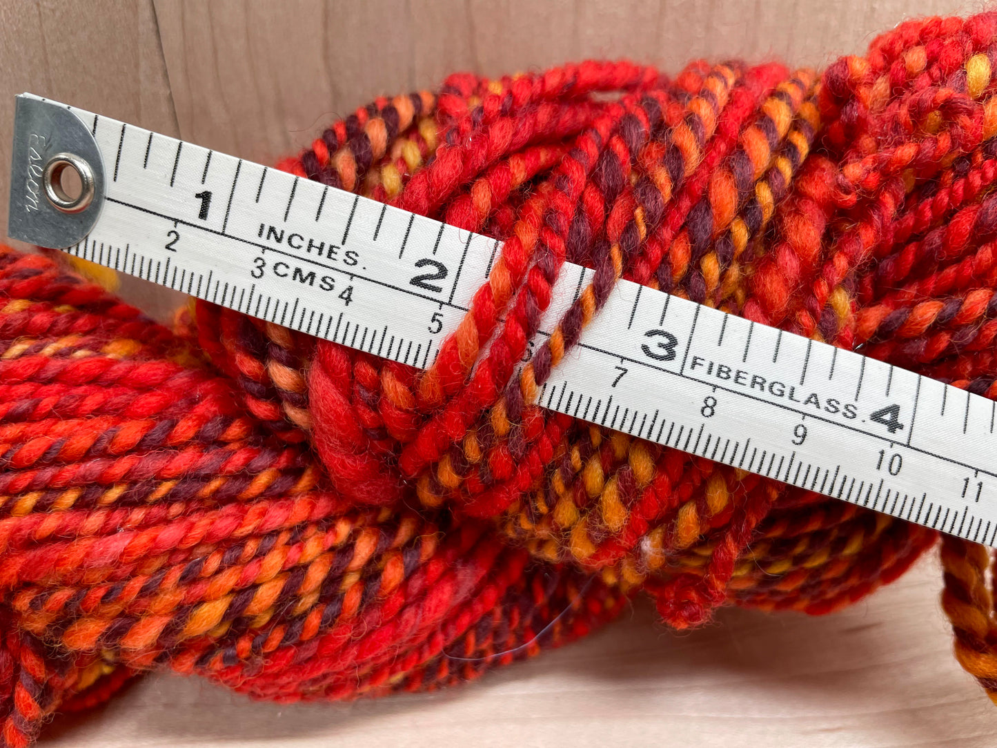 Handmade Dancing Flames Yarn Using 100% Wool