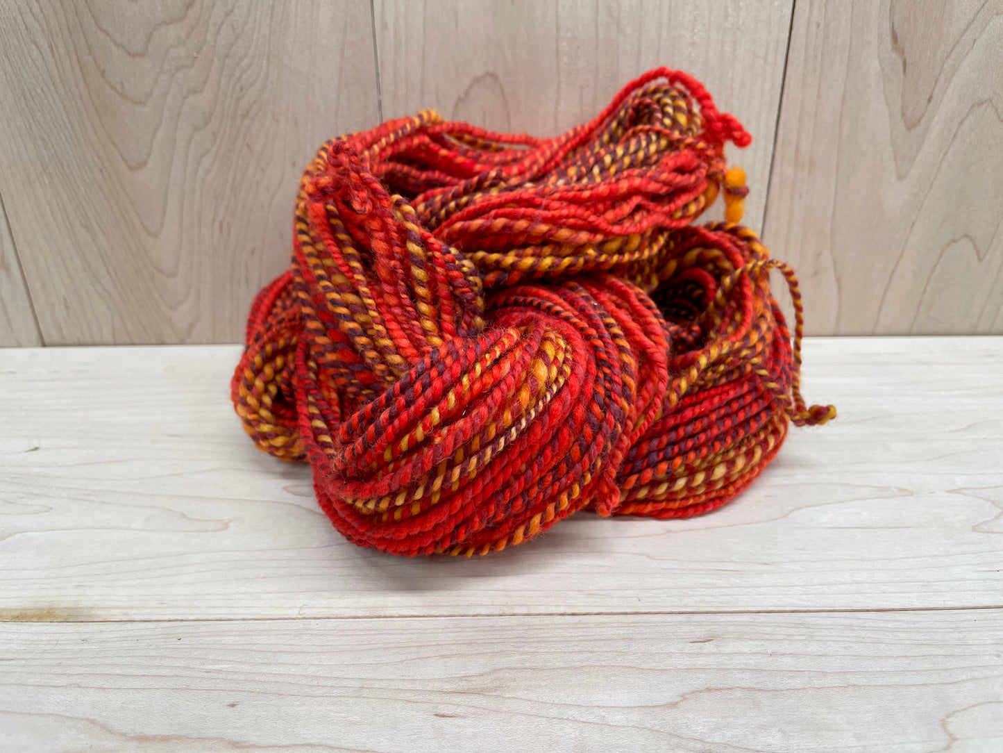 Handmade Dancing Flames Yarn Using 100% Wool