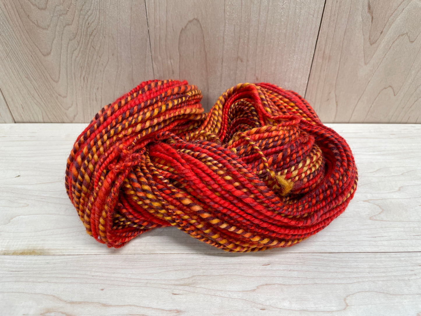 Handmade Dancing Flames Yarn Using 100% Wool