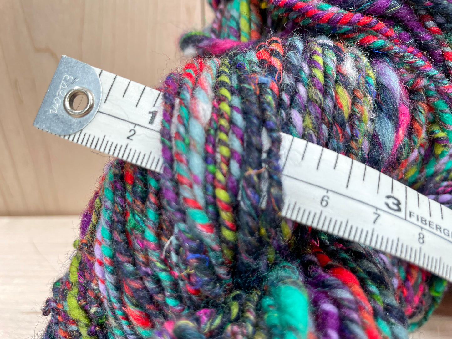 Handspun Midnight Jewels Wool-Blend Yarn