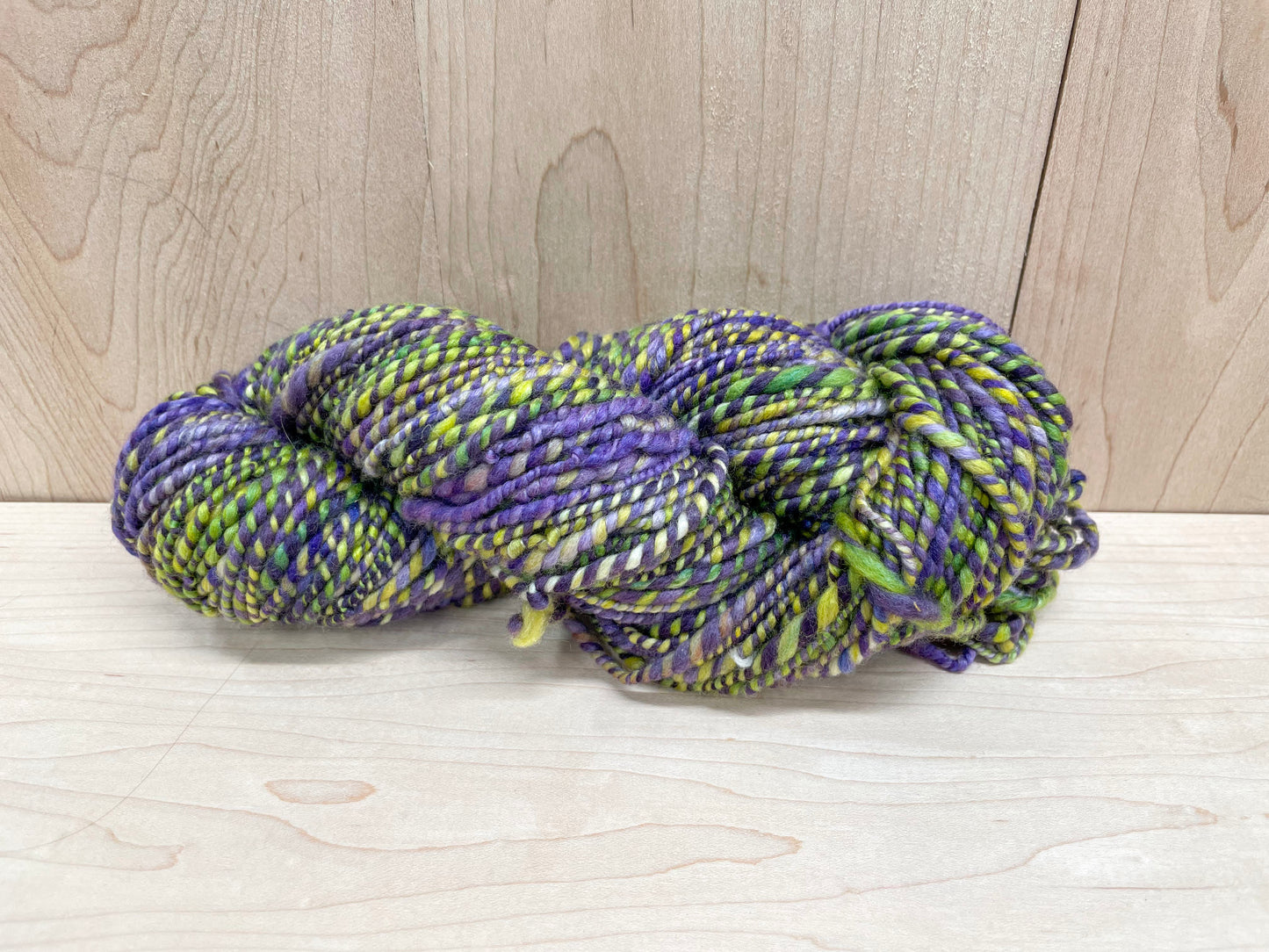 Handmade Spring Crocuses Yarn Using Wool and Mulberry Silk
