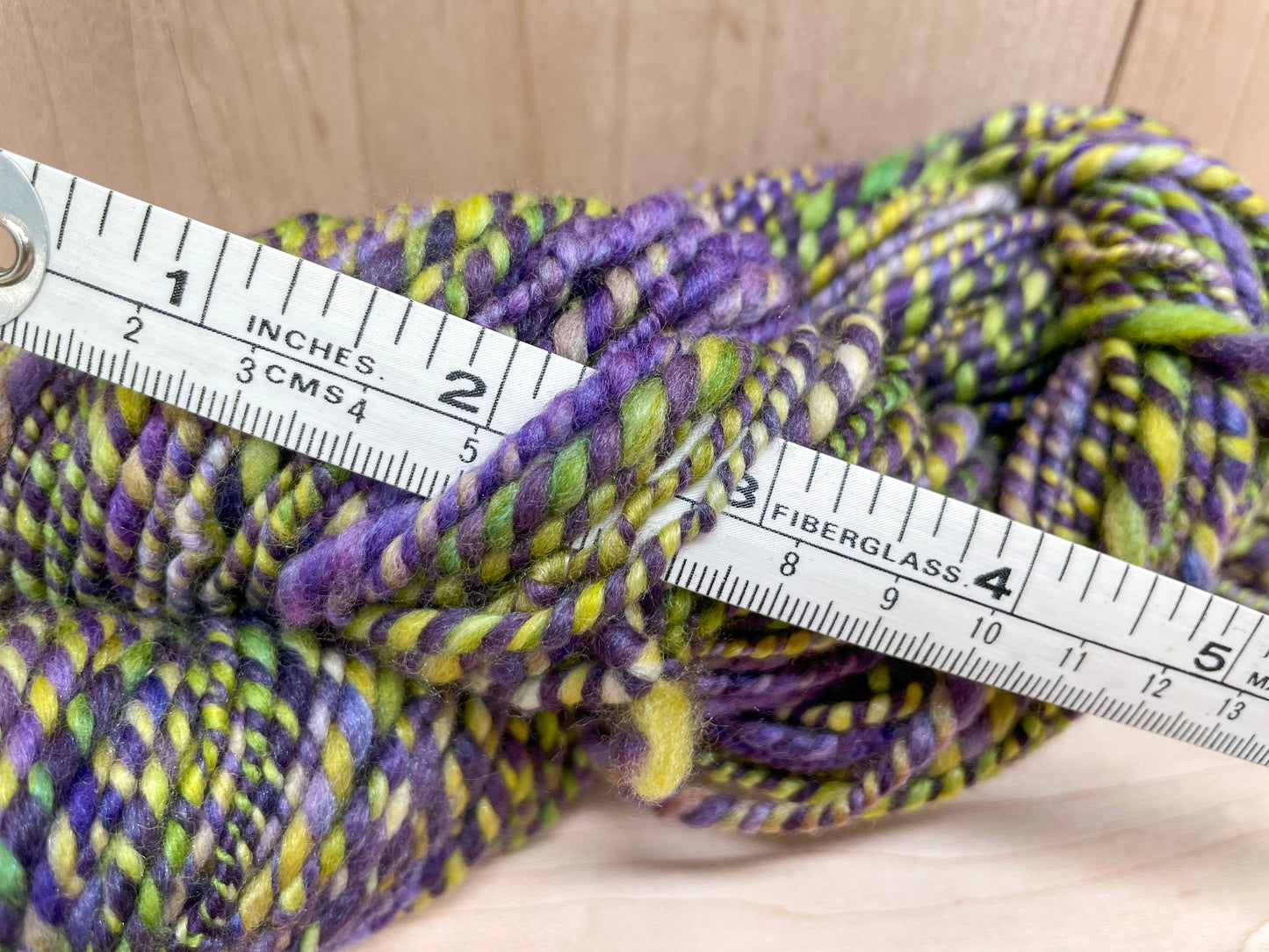 Handmade Spring Crocuses Yarn Using Wool and Mulberry Silk