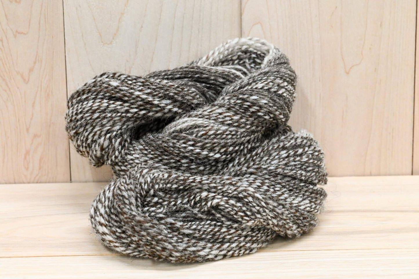 Handspun Gray Gradient Wool Yarn Using 100% Scottish Wool