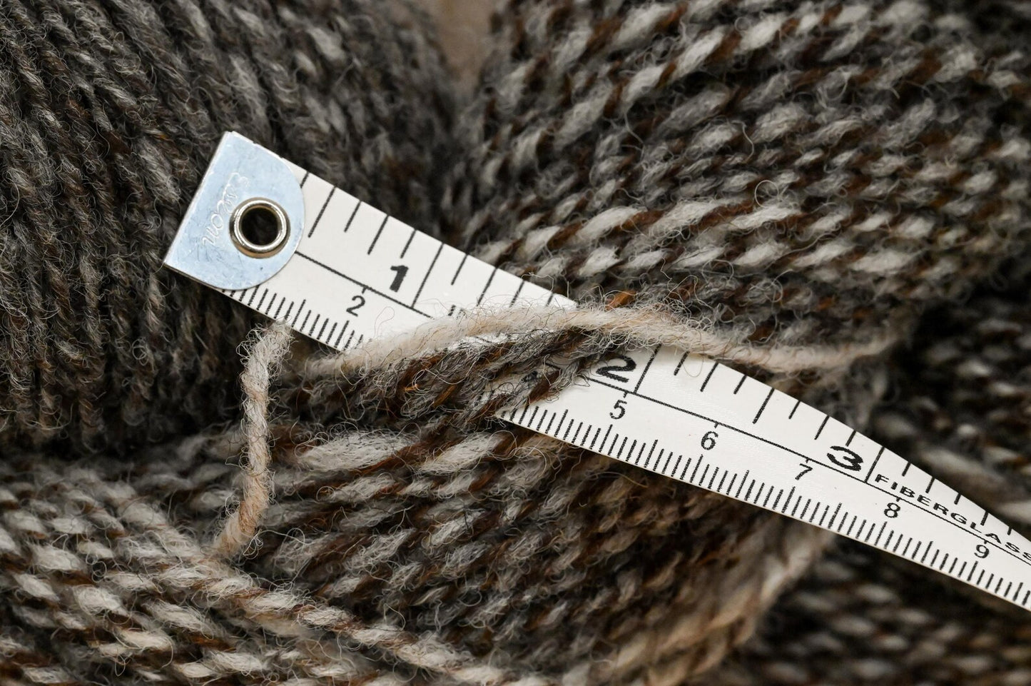 Handspun Gray Gradient Wool Yarn Using 100% Scottish Wool