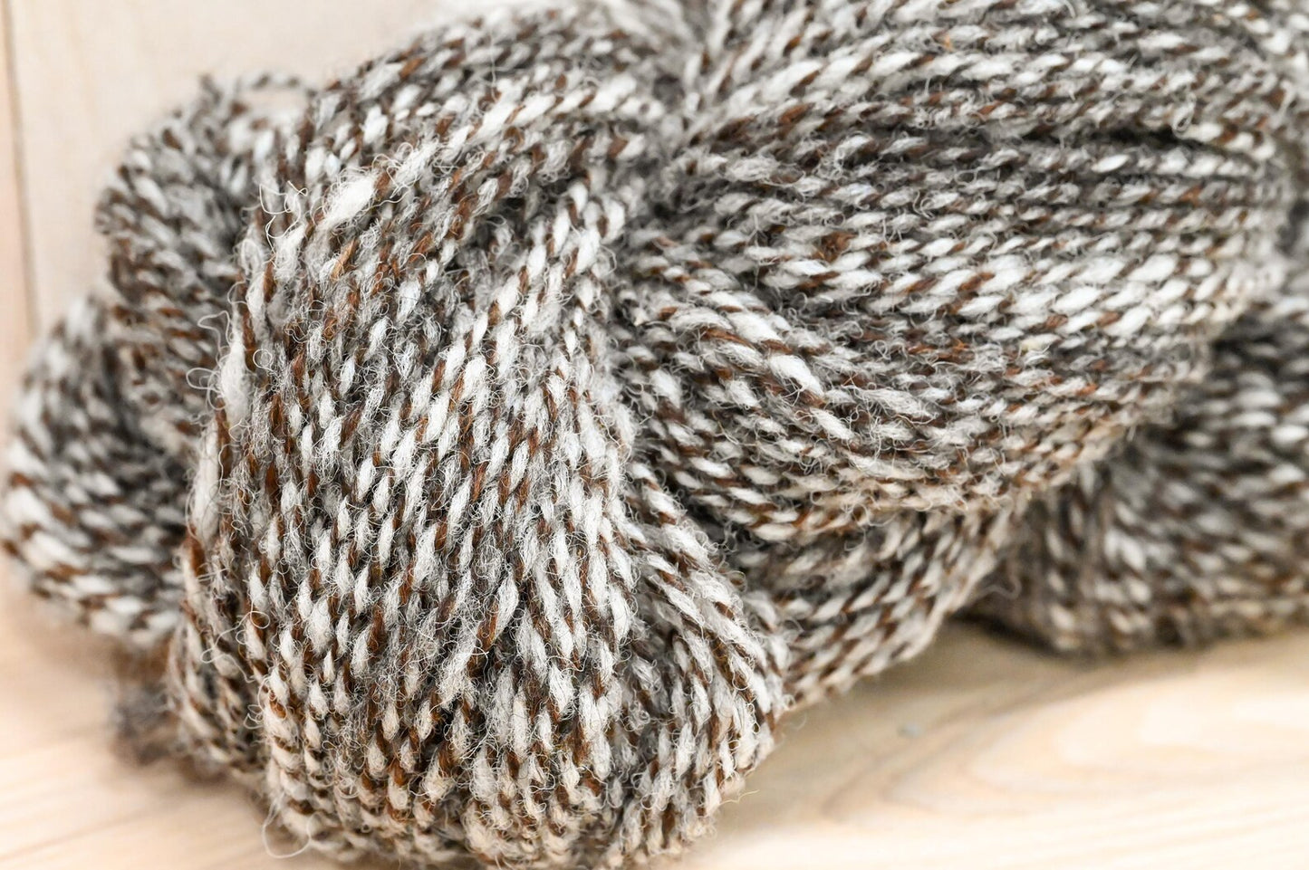 Handspun Gray Gradient Wool Yarn Using 100% Scottish Wool