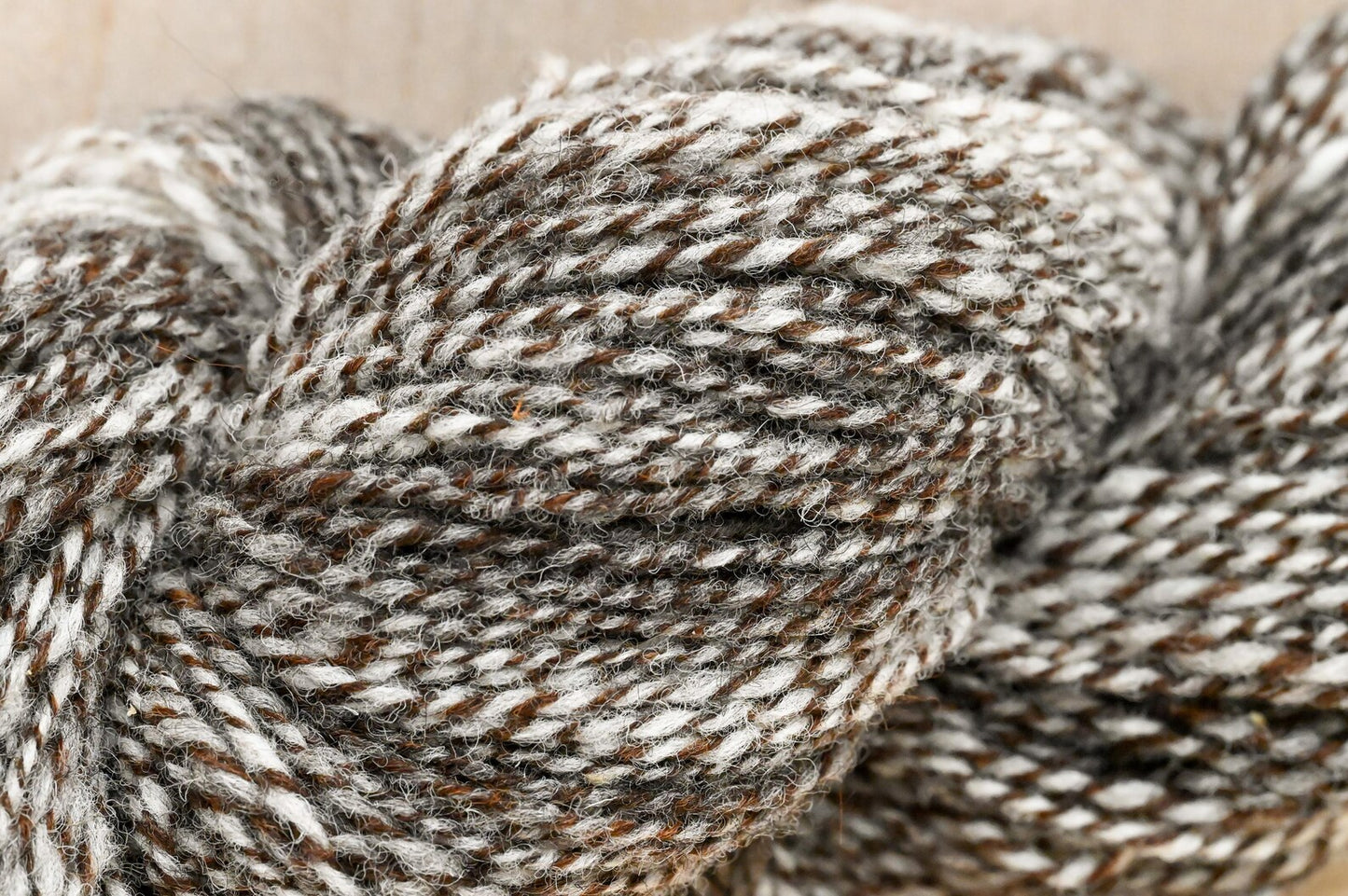 Handspun Gray Gradient Wool Yarn Using 100% Scottish Wool