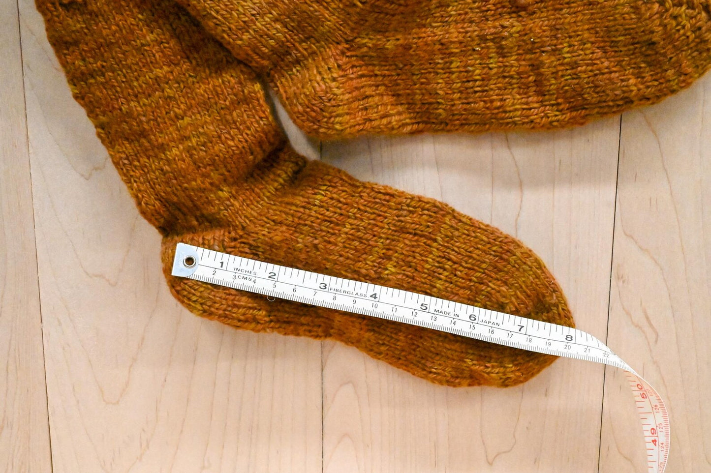 Handmade Tonal Browns Socks Using 100% Small-Farm Wool