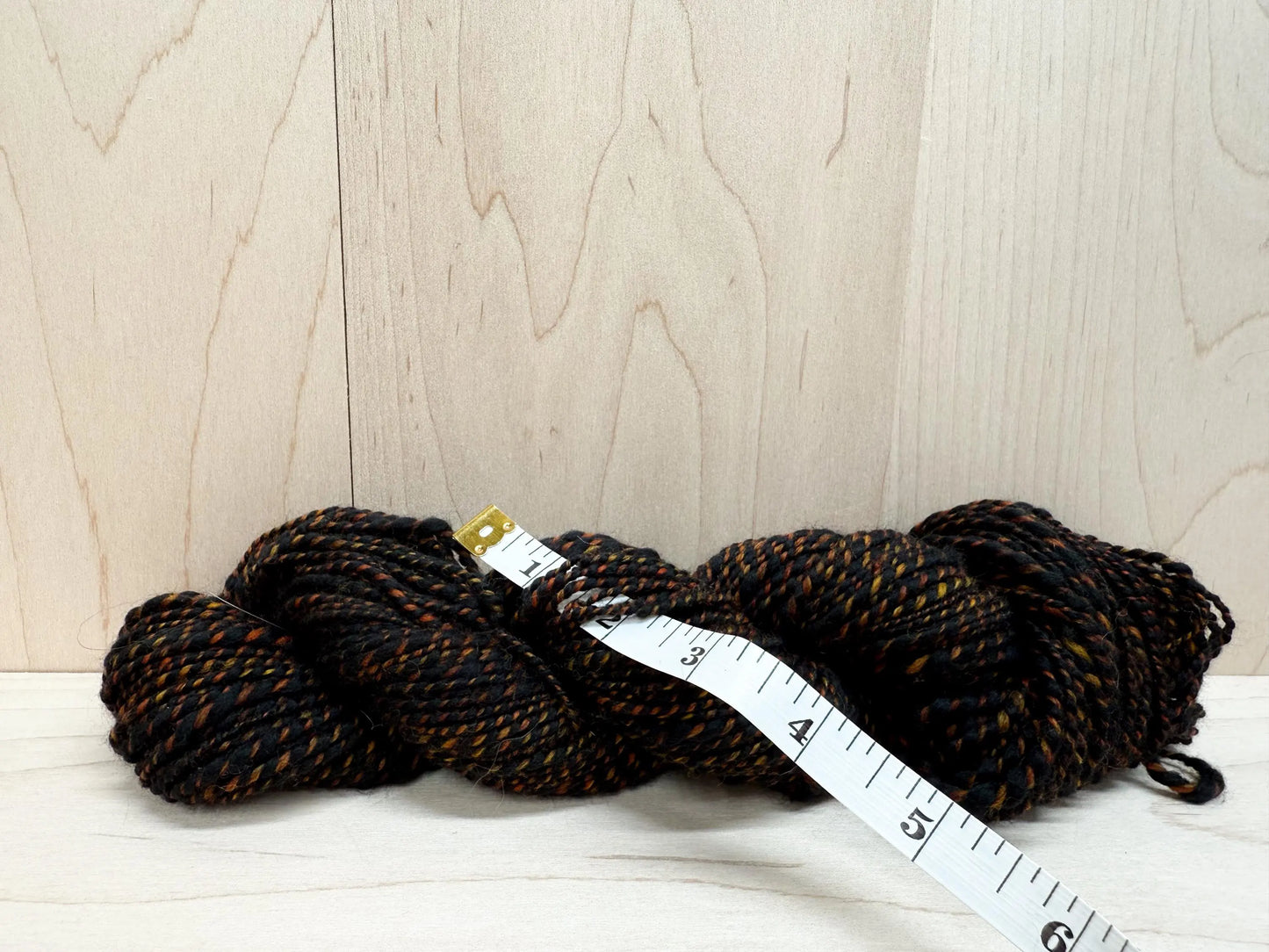 Handspun Dark Forest Marled Wool Blend Yarn